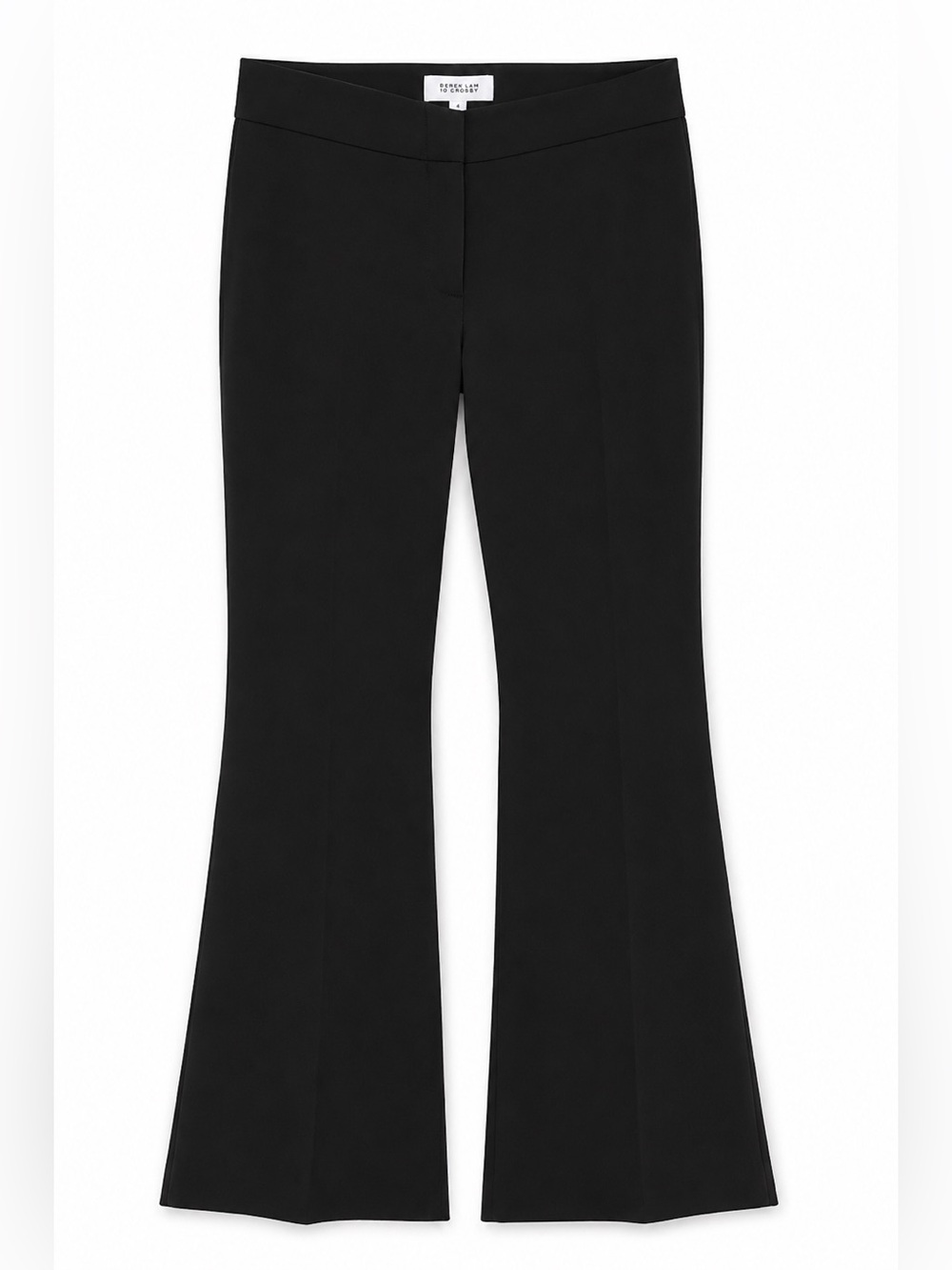 Derek Lam 10 Crosby Black Bootcut Flare Trousers 4 Designer Tailored